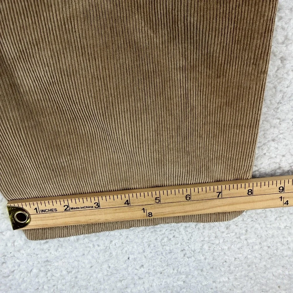 Banana Republic Corduroy Pants Mens 33x32 Beige Regular Fit Casual VS 5 Pkt Y2K